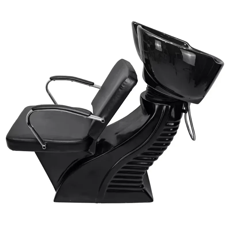 Foreign trade seated shampoo bed barber shop hair salon special retro fiberglass shampoo flush bed hair salon chair
