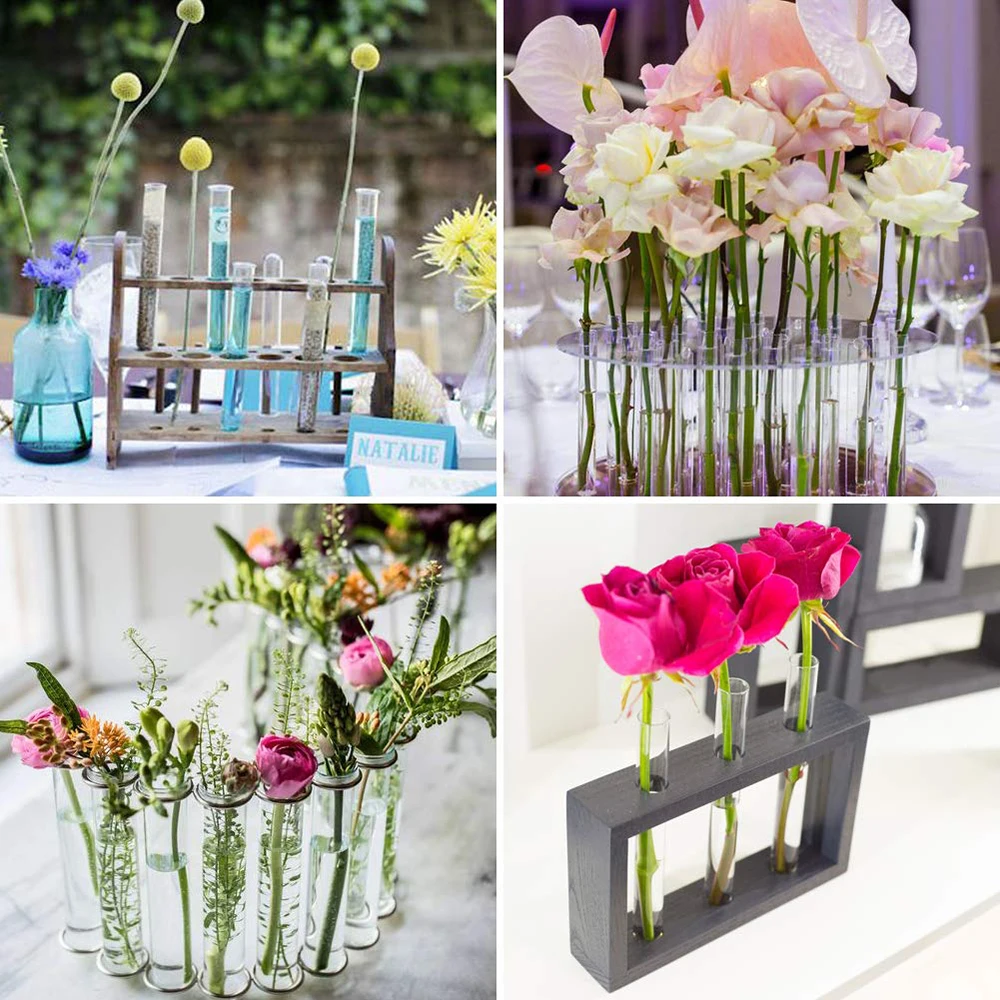 Equipment Scientific Experiments Laboratory Clear Plastic Test Tubes With Corks Caps Storage Containers Wedding Favor Gift Tube