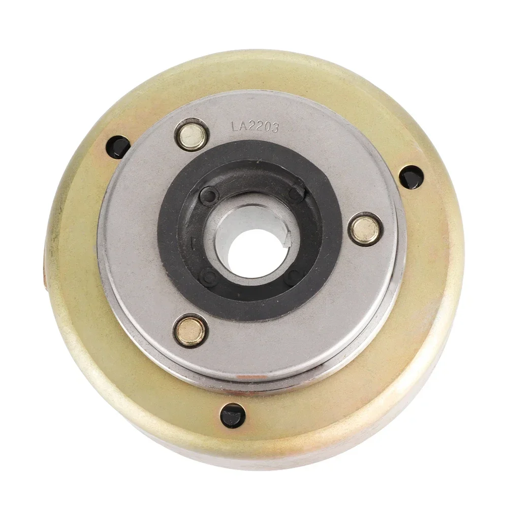 Motorcycle Magneto6 Magnet Flywheel Roller Magneto Flywheel Replacement for 50cc 70cc 90cc 110cc 125cc ATV Dirt Bike Kart