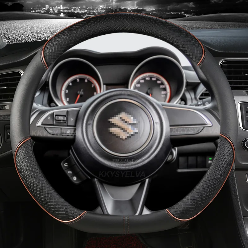 Auto-Lenkradabdeckung 38 cm 15 Zoll für Suzuki Alivio/Ciaz Baleno Celerio Jimny SX4 S-Cross Grand Vitara Aerio Kizashi Liana – Detail 2