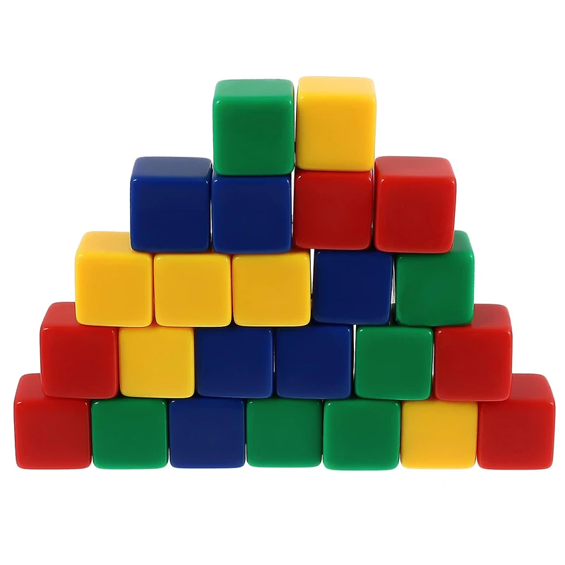 30/20PCS Dadi Vuoti 16MM Cubi di Conteggio Giochi di Matematica Risorse di Apprendimento Giocattoli Educativi Per I Bambini Aula Materiale Didattico