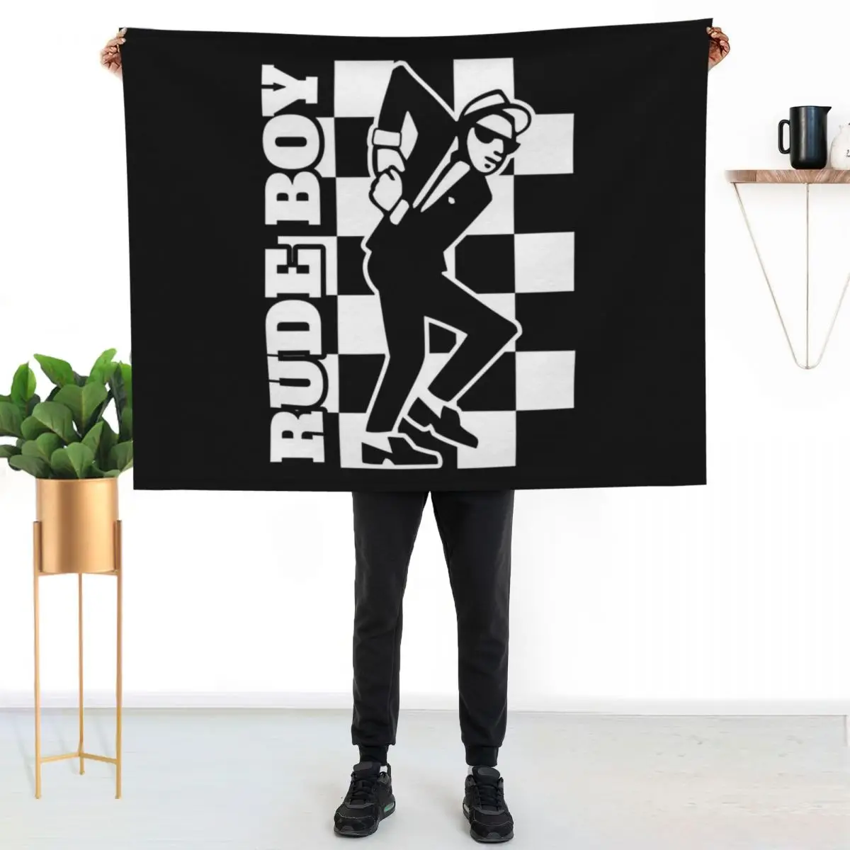 Rude Boy Throw Blanket Sofa Sofa Quilt Sofas Weighted Vintage sofa bed Blankets