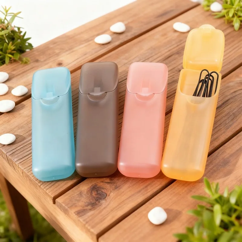 Portable Toothpick Holder Needle Cotton Swab Case Outdoor Travel Mini Storage Box Reusable Toothpick Dispenser Restaurant Supply
