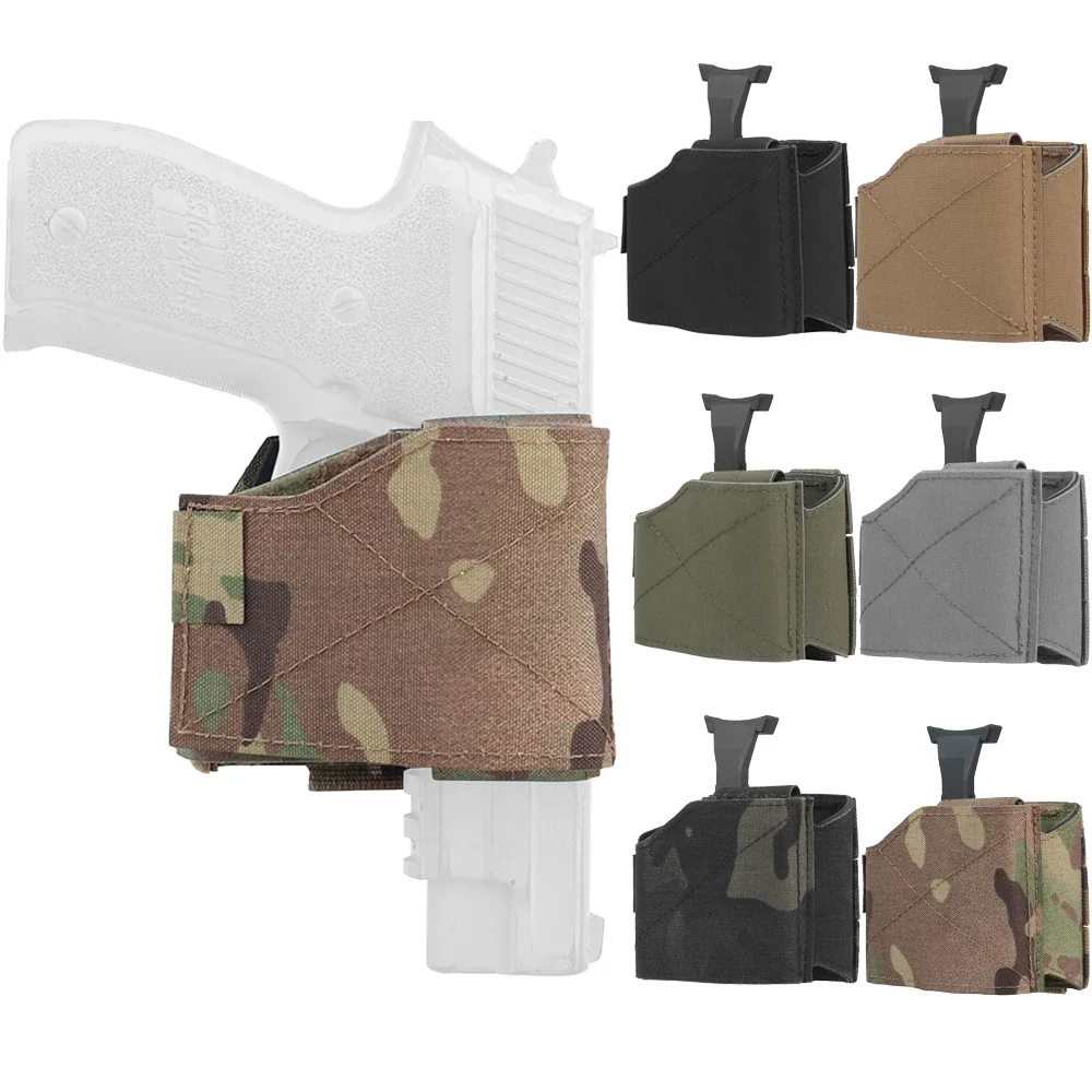 Universal Pistol Holster MOLLE Hunting Airsoft Shooting Quick Pull Holster Tactical Belt Vest Plate Carrier Carry Holster Gear