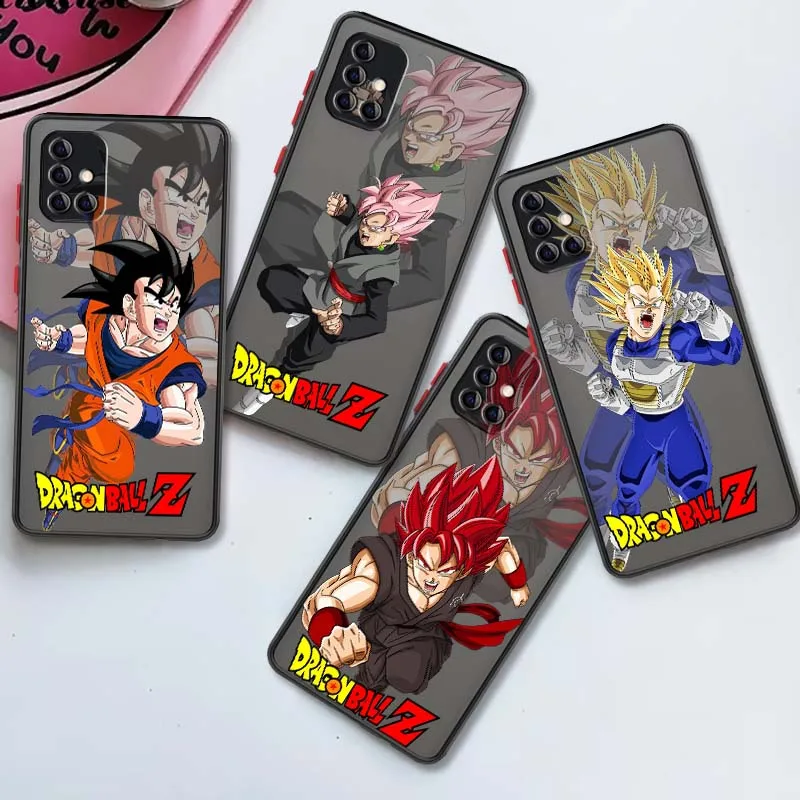 

Creative Dragon Ball Anime For Samsung A73 A72 A71 A55 A54 A53 A52 A51 A35 A25 A15 A14 5G Frosted Translucent Phone Case