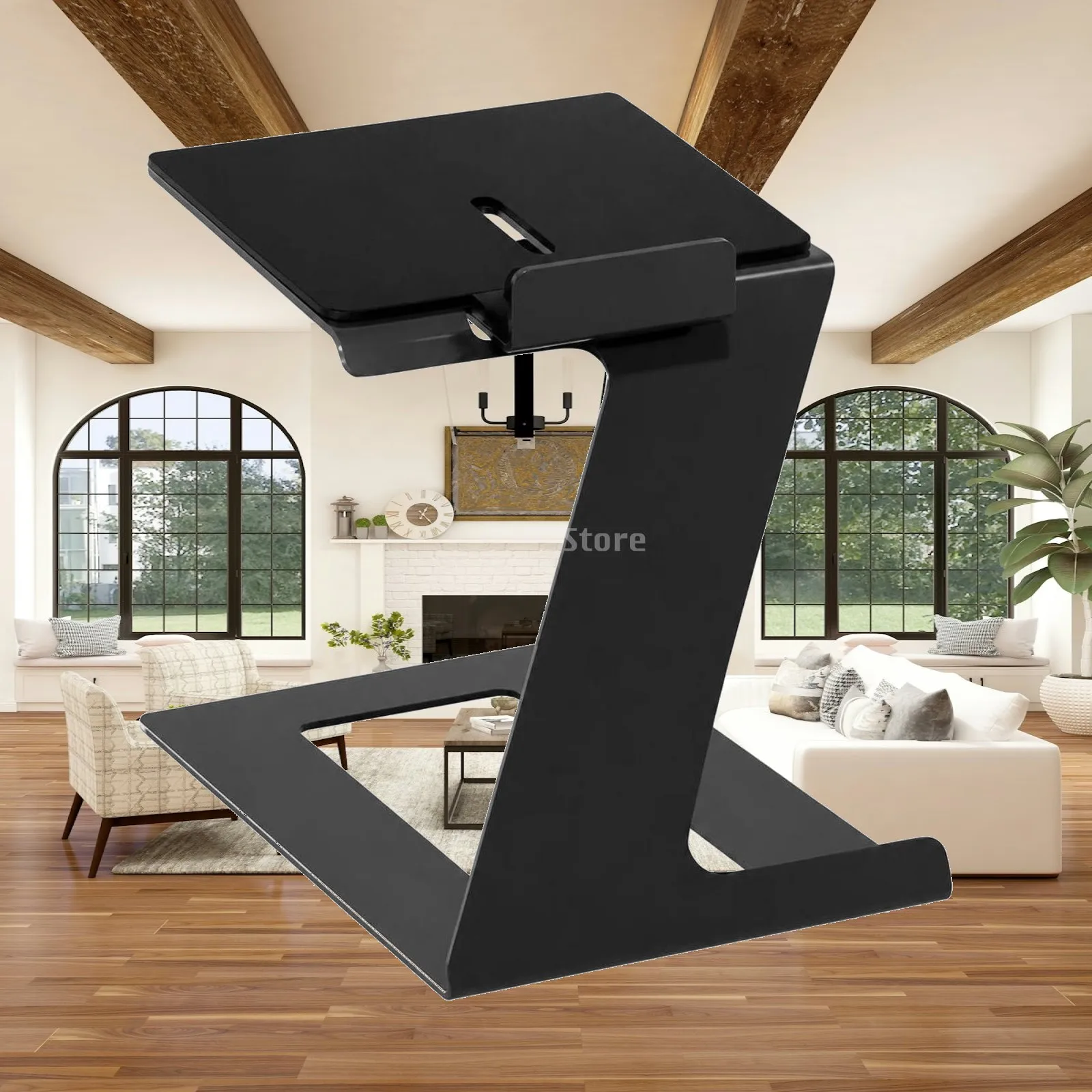 Tilted Speaker Support Stand for Desktop Audio Speakers Space Saving Design for 6 Inch Speakers