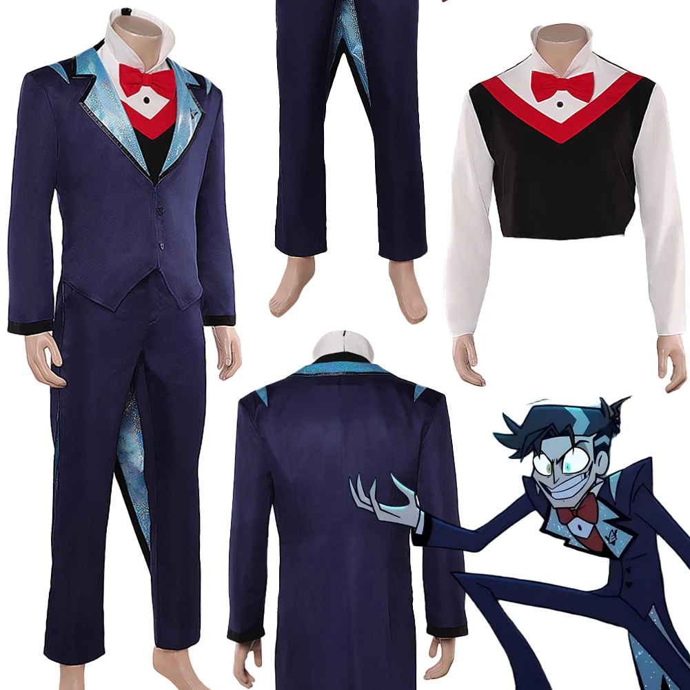 

Fantasia VOX Cosplay Human Clothing 2025 TV Hell Inn Disfraz Costume Adult Men Fantasy Halloween Carnival Party Clothes