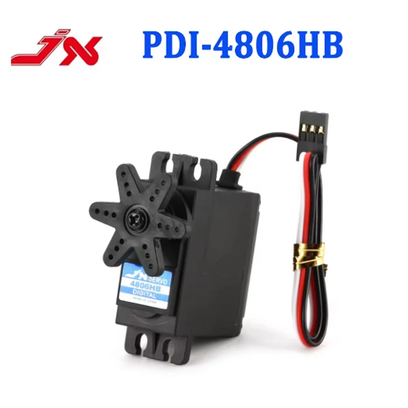 JX Servo PDI-4806HB 6.21kg Plastic Gear Digitale Servomotor voor 1/10 1/8 RC Auto Boot Vaste Vleugel Truck buggy Helikopter