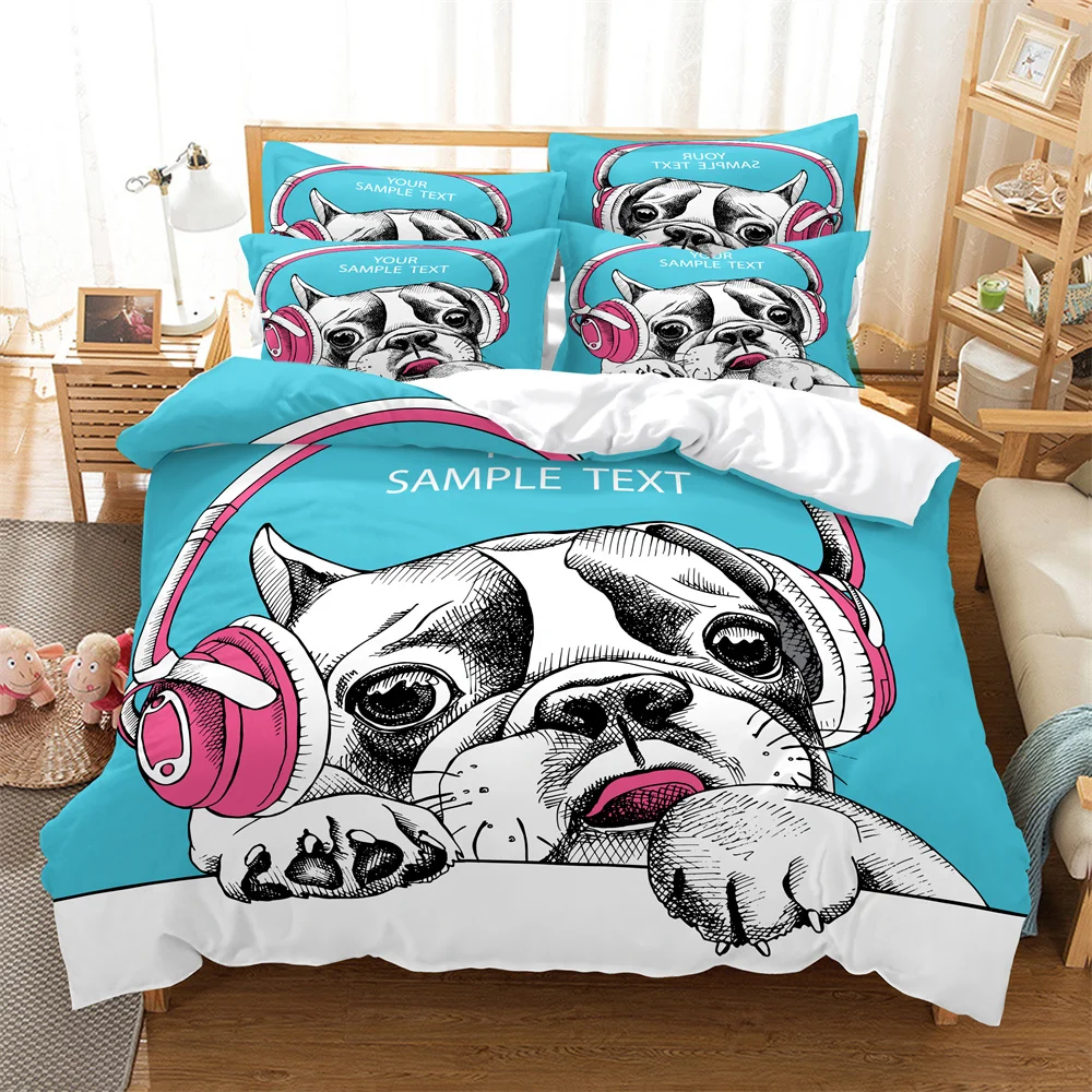 

Puppy Bedding Duvet Cover Set 3d Digital Printing Bed Linen Fashion Design Comforter Cover Bedding Sets Bed Set