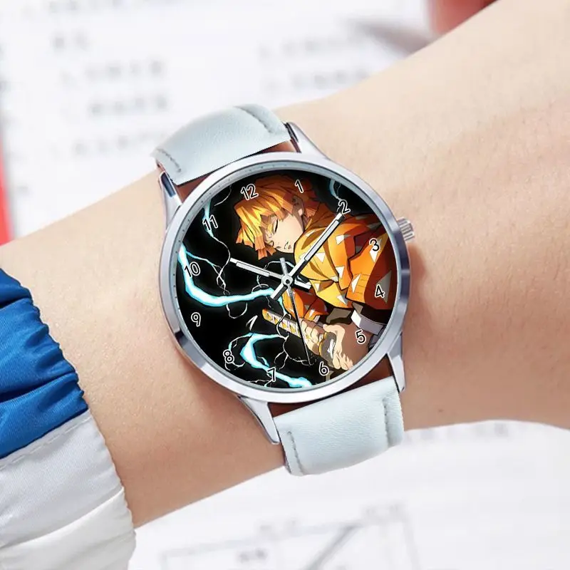 جديد شيطان القاتل Tokitou Muichirou Rengoku Kyoujurou أنيمي البضائع ثنائية الأبعاد ساعة اليد أنيقة العصرية ساعة الأعمال