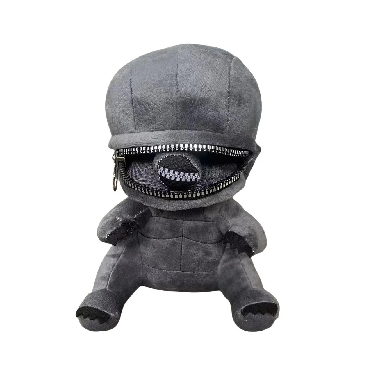 Alien Xenomorph Shaped Zipper Mouth Plush Doll Kawaii Plush Pillows Stuffed Toys Cartoon Decor Trendy Toy Birthday Present