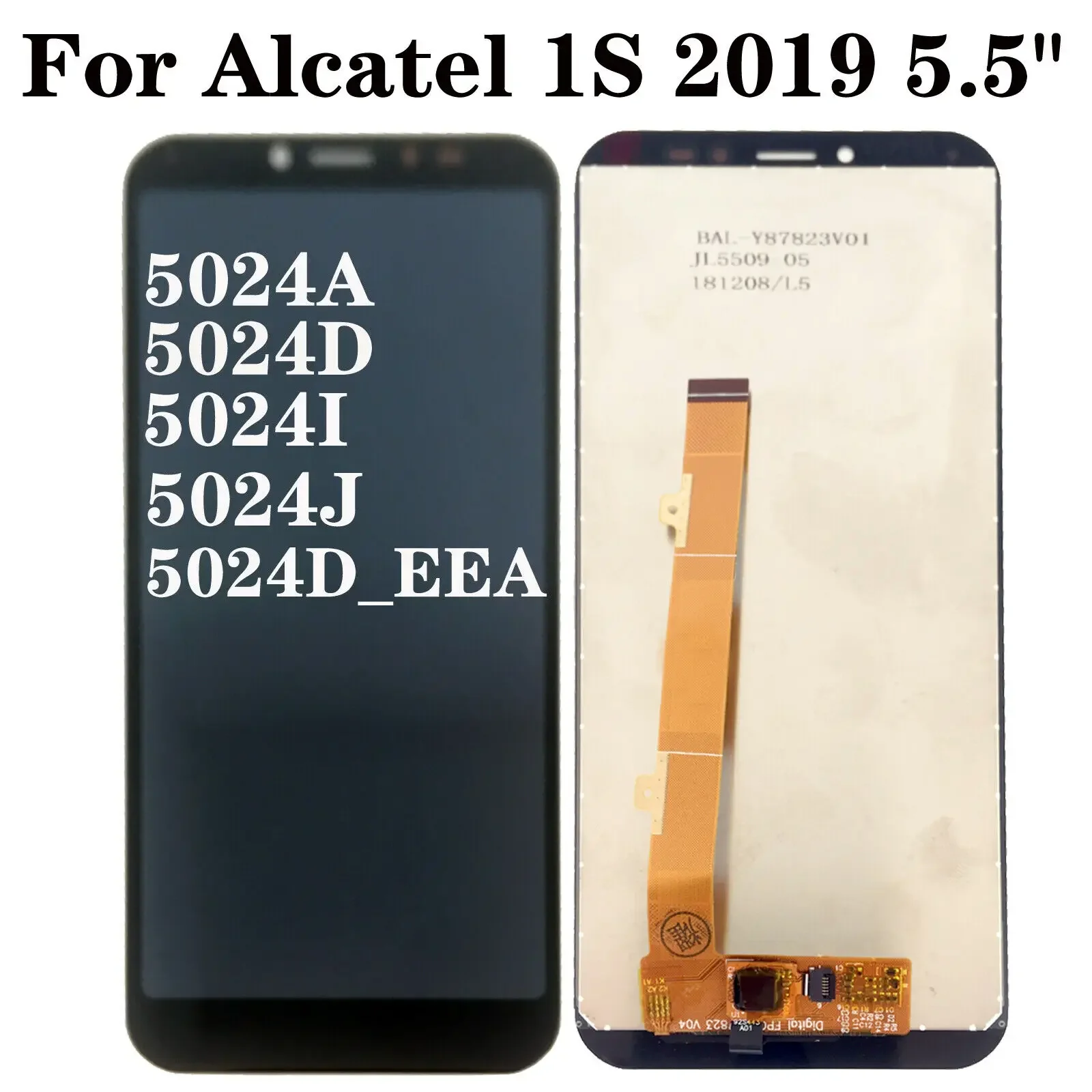 

ЖК-дисплей 5,5 дюйма для Alcatel 1S 5024A 5024D 5024I 5024J 5024D _ Eee, сенсорный экран