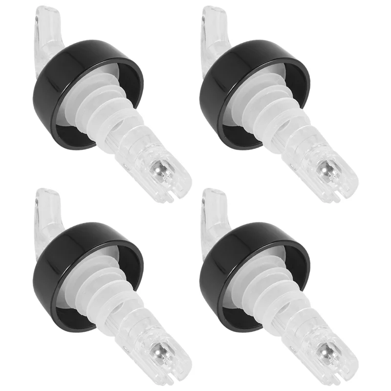 AA50-4 Uds. Vertedor de botellas medido automático de 1Oz-medidor de espíritu vertedor bebidas vino dispensador de cócteles herramientas de Bar para el hogar