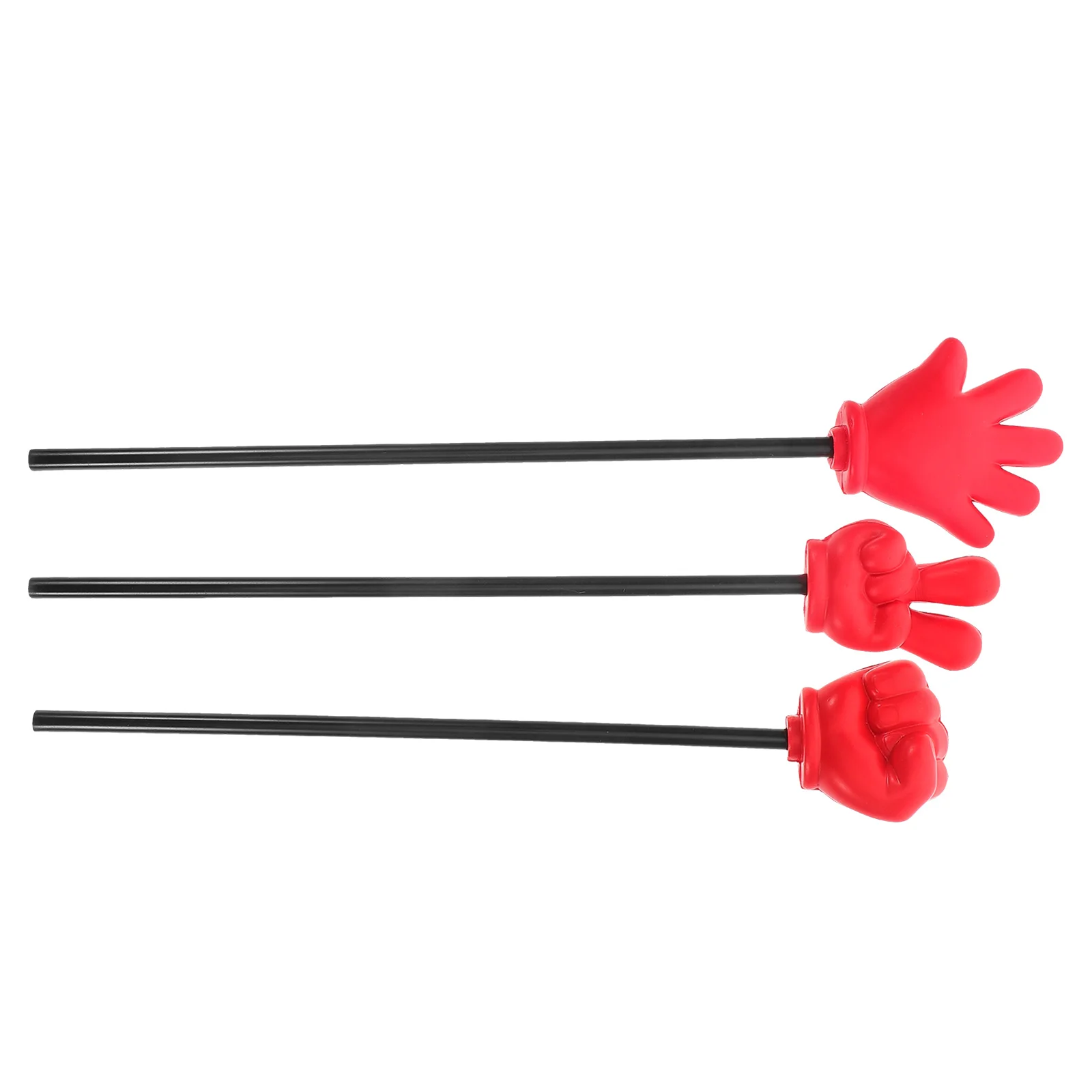 3pcs Game Teacher Pointers Plastic Hand Finger Pointers Pole Tool Game Props Finger Gesture Ro