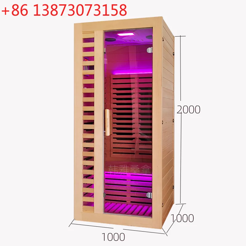 

Household steam room Wooden small square meter can be customized Far infrared mobile light wave room Multifunctional physiothera