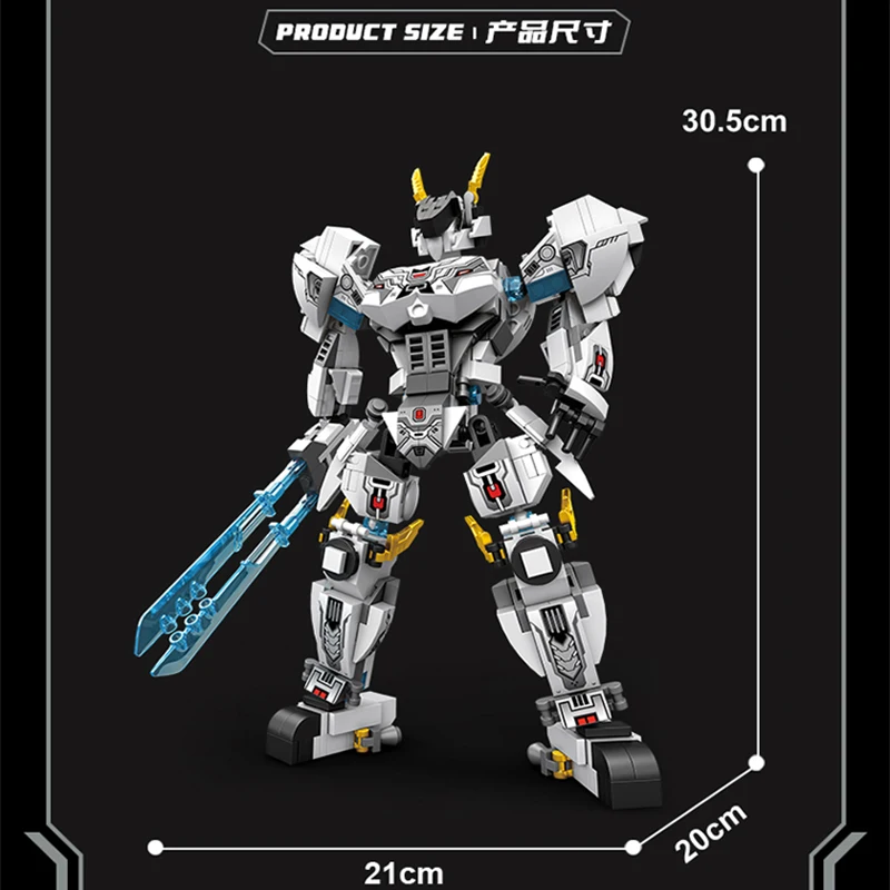 2 في 1 للتحويل روبوت اللبنات بطل السوبر ميكا المحارب الباندا الحيوان الطوب لتقوم بها بنفسك بناء لعب الاطفال هدية الكريسماس