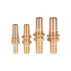 Reducing Fit 4/6/8/10mm Hose Brass Bulkhead Hosetail Hose Barb Pipe Fitting Connector