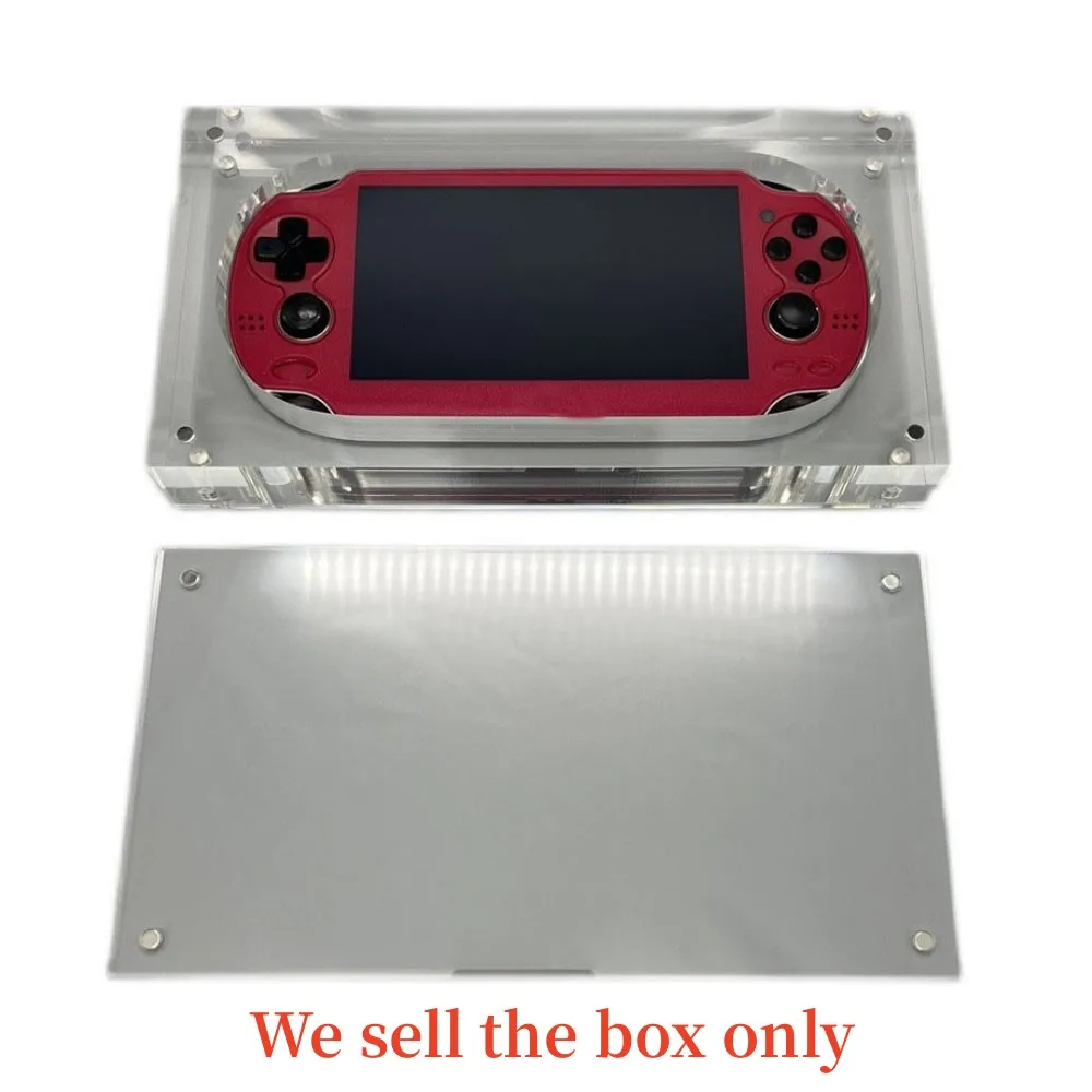 High transparency acrylic Display Case Box For PSV 1000 Game Shell storage box with magnetic cover Clear Protector