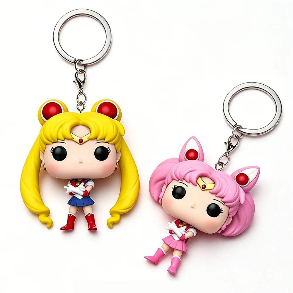 Nuevo Llavero de Anime con Figura Adorable, Colgante para Bolsa, Llavero para Coche, Accesorios, Juguete, Regalo para Hombres, Mujeres y Amigos