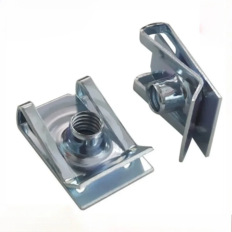 

10pcs M8 M6 M5 M4 U Type Clips with Thread 8mm 5mm 6mm 4mm Reed Nuts for Car Motorcycle Scooter ATV Moped