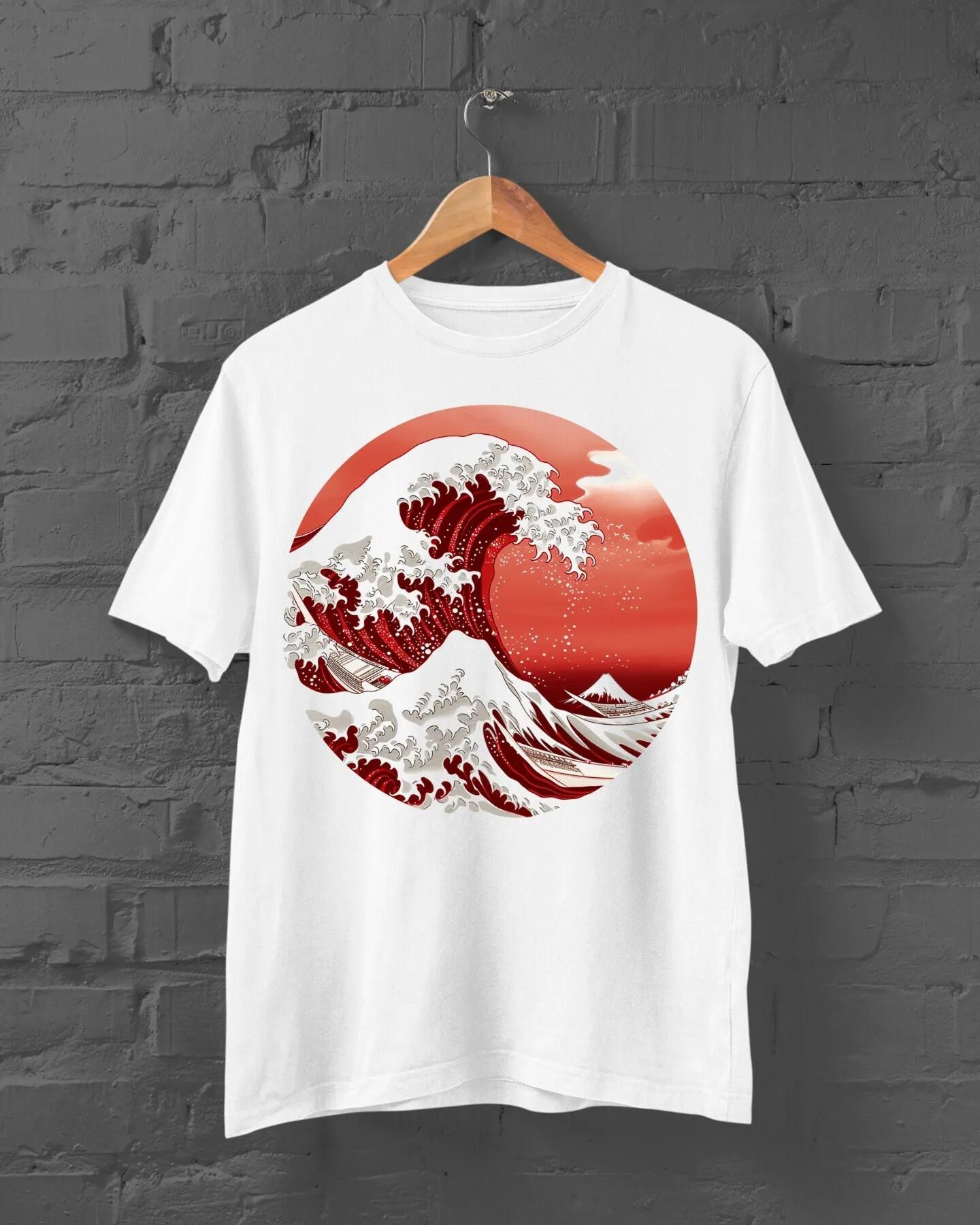 Great Wave Off Kanagawa T Shirt Japanese Anime Harajuku Y2K Top