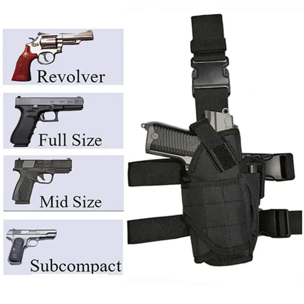 Étui universel pour pistolet gauche droite, tornade tactique, jambe tombante, cuisse, chasse militaire Airsoft Glock, sac porte-pistolet