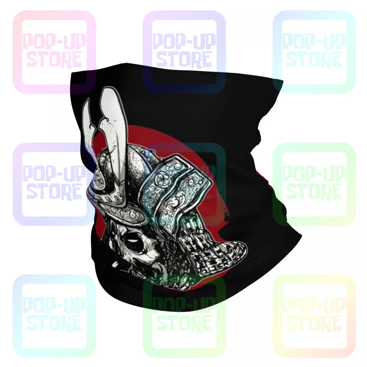 Samurai jahat Maskyakuza Ronin Jepang leher Gaiter Bandana syal masker wajah Ski tahan debu penutup Bandana