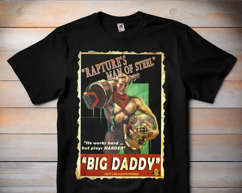 Big Daddy V1 - Bioshock - Classic Video Game Tshirt, Retro Gamer Tee, Gaming Shirt, Gamer Gift - FPS T-Shirt