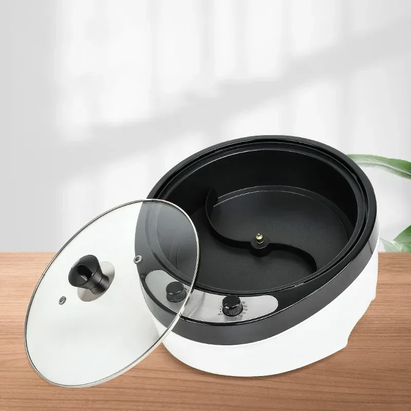 ماكينة تحميص حبوب البن المنزلية 220 فولت طلاء غير لاصق أدوات خبز الكعك المطبخ مجفف حبوب الفواكه المجففة 220 فولت/110 فولت