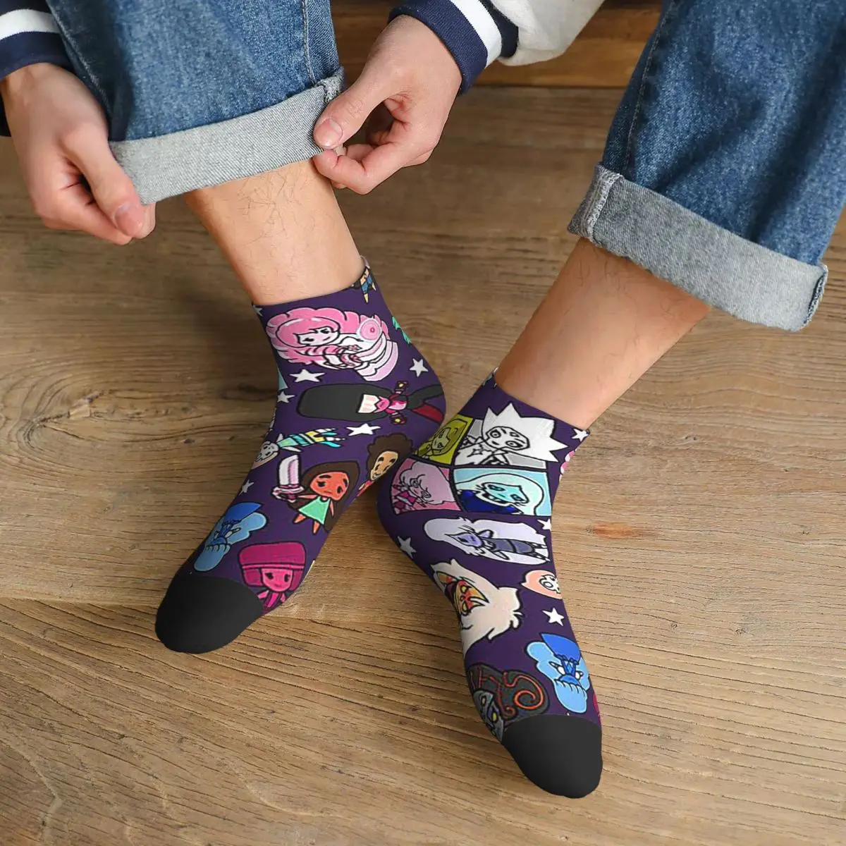 

Носки Steven с кристаллами и драгоценными камнями, супер мягкие чулки в стиле Харадзюку, всесезонные носки, аксессуары для мужчин и женщин, рождественские подарки