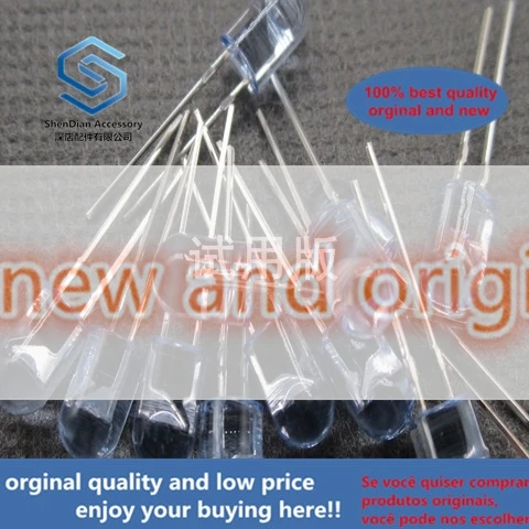 50pcs 100% orginal new 5MM 850NM infrared emission tube blue colloid LED light-emitting diode lamp bead monitoring lamp bead lar