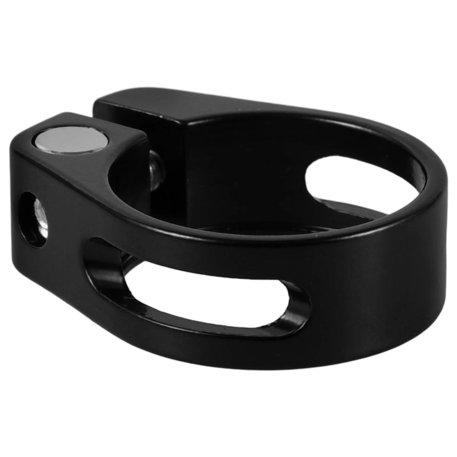 

Aluminum Alloy Seatpost Clamp 318mm Bike Seat Tube Clip Fine Processing Screw Adjustment Compatible Road Bikes Frame Fit