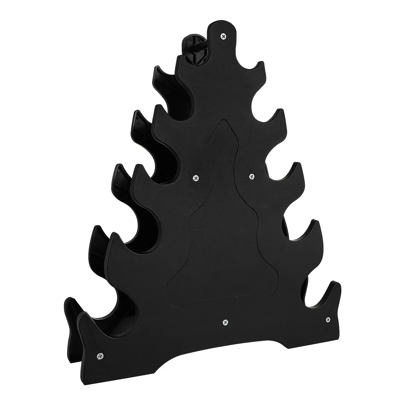 

Weight Storage Organizer 5 Tier Dumbbell Rack Tree Leaf Style Wear Resistant PP Build Secure Stability Holds Free Weights