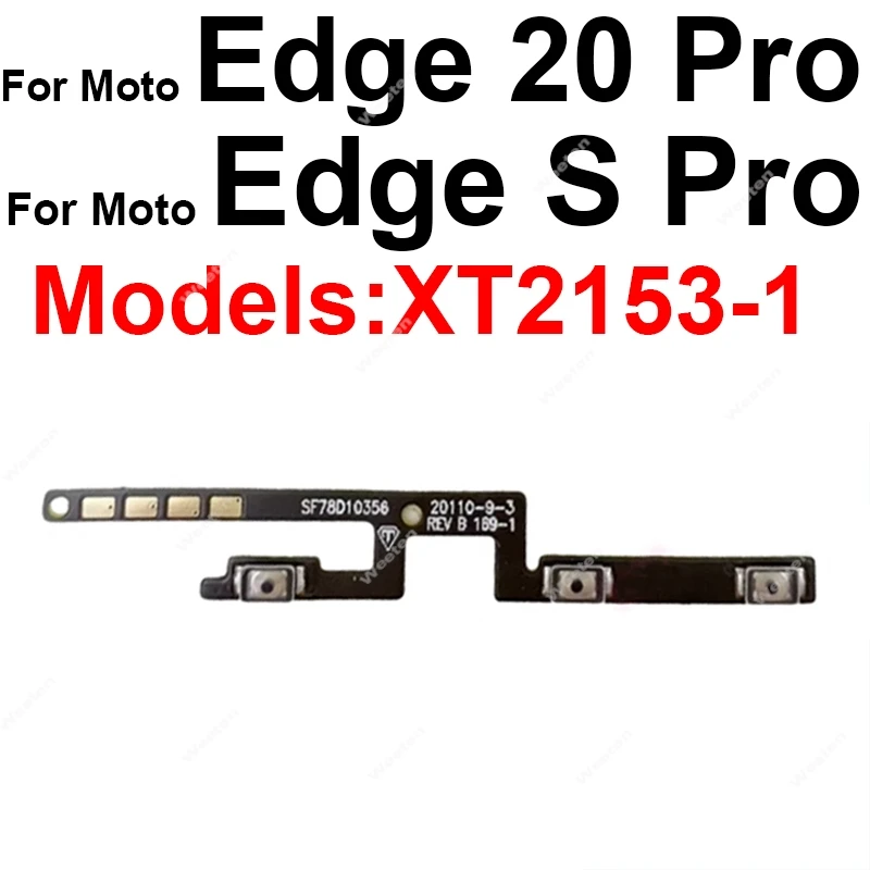 On OFF Power Volume Buttons Flex Cable For Motorola MOTO Edge 20 30 X30 40 50 S Pro Lite Fusion Neo Ultra Power Volume Repair