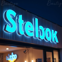 Custom LED Channel Letter Sign 3D Frontlit Backlit Business Signage Storefront Outdoor Waterproof Metal Letters For Shop Cafe