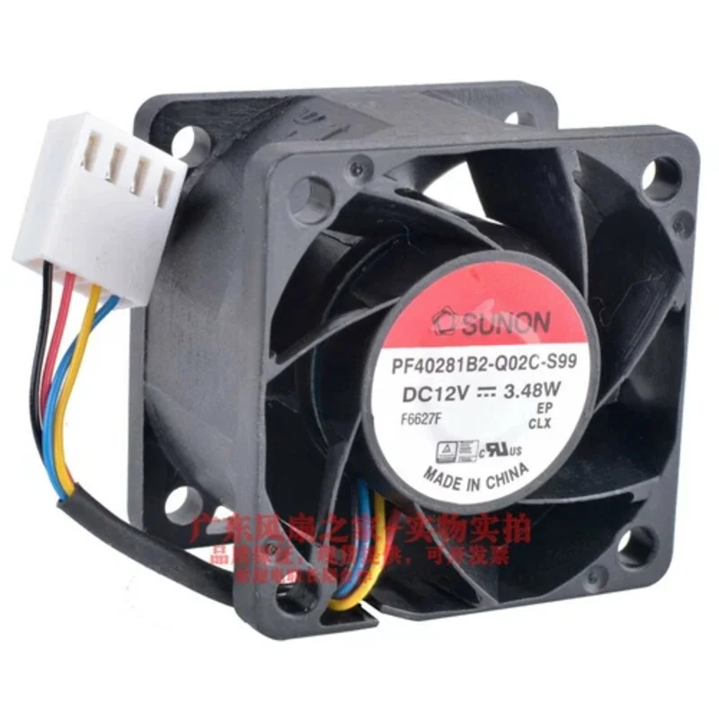 

L Корпуса с большим объемом воздуха Вентилятор охлаждения PF40281B2-Q02C-S99 40x40x28 мм 12 В 3,48 Вт