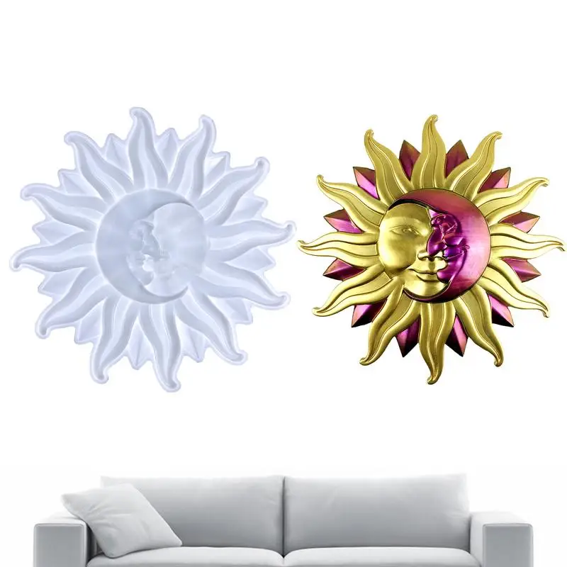 

Sun Silicone Mold Soft Silicone Molds For Making Decorations Decorative Mirror Epoxy Resin Moulds Crescent & Molds For DIY Art