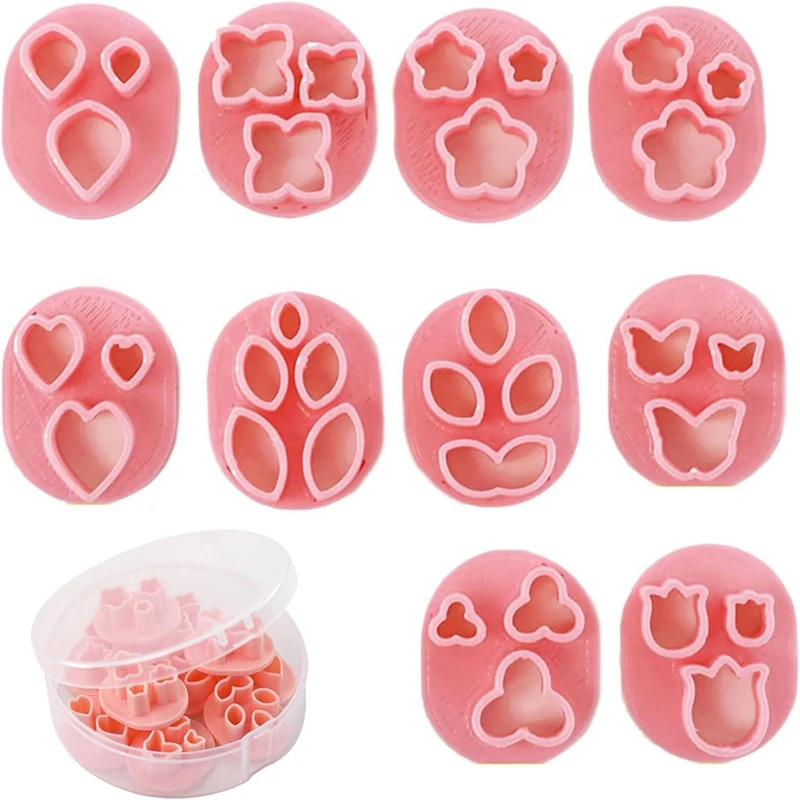 Flower Shape Clay Set 10 Type Clay Earrings for Jewelry Making