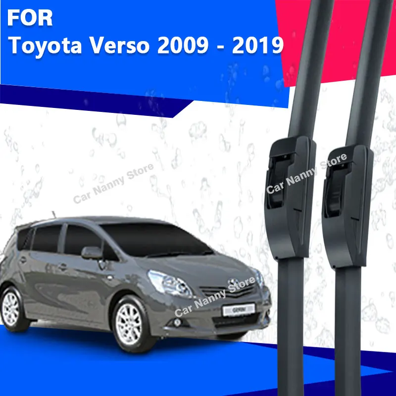 

Front Windshield Windscreen Blades for Toyota Verso 2009 - 2019 Car Wipers Rubber Strip Wiper Soft Rubber 2010 2011 2012 2013