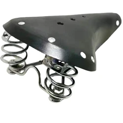 FREE-Bike Sport Saddle Cycling Accessories Retro Vintage Bicycle Saddle Pure Cowhide Handmade Custion G98-B