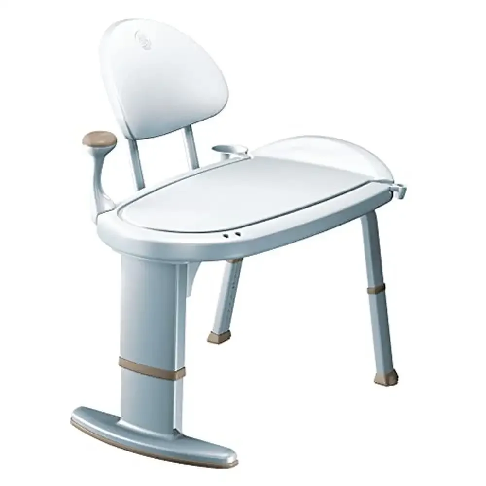 Adjustable Height Non-Slip Transfer Bench Shower Seat 33