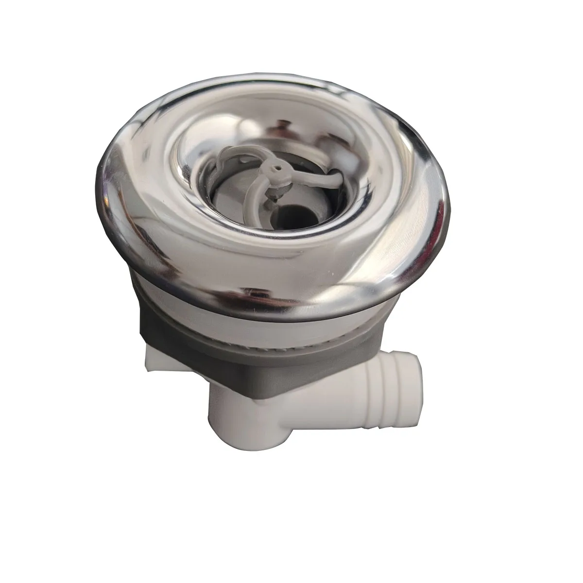 Bico Spa de superfície de aço inoxidável, saída rotativa única, adequado para banheira de massagem, 84mm, WT3010S, 3\