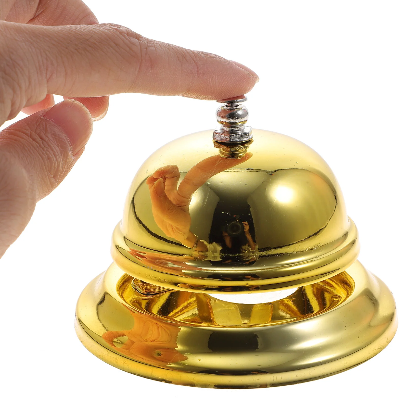 Golden Hands Pressing Creative Service Bell Restaurant Call Bells Reception Customer Bell
