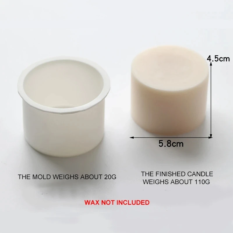 Molde de vela de silicona de cubo 3D, molde de epoxi de cristal DIY, moldes de jabón de bola redonda pequeña, herramienta de fabricación de velas,