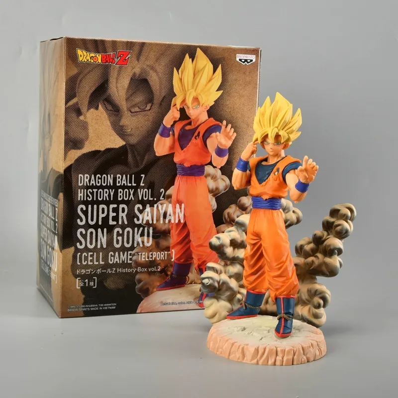 

Bandai Original Dragon Ball Z Anime Figure 13cm Son Goku History Box vol.2 Anime Figurine Model Toys for Girls Gift