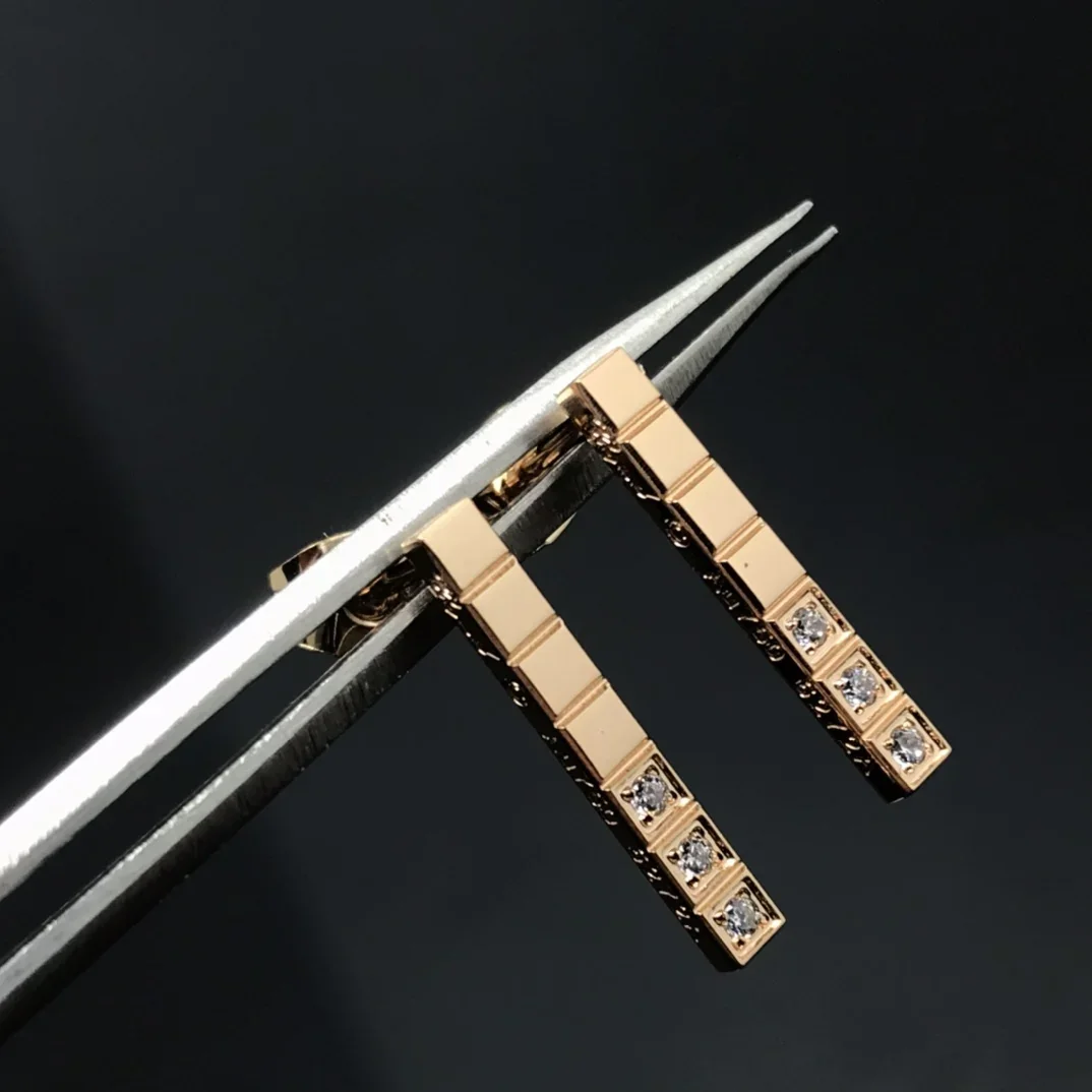 Luxury Jewelry Original Design -925 Sterling Silver Charming Women's Earrings Square Earrings - Free Shipping for Party Gifts