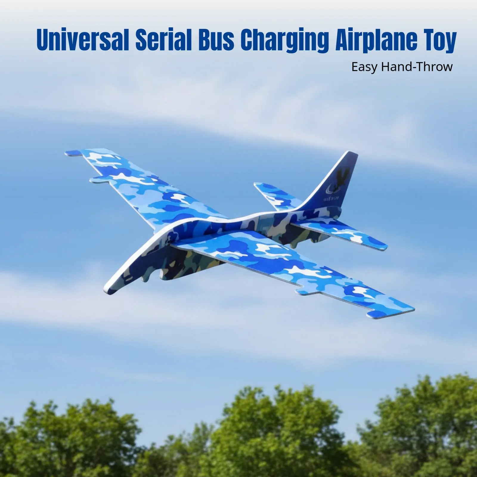 Electric Foam Airplane Toy, Hand-Thrown Glider for Kids, DIY Assembly, Rechargeable and Durable, Multiple Designs