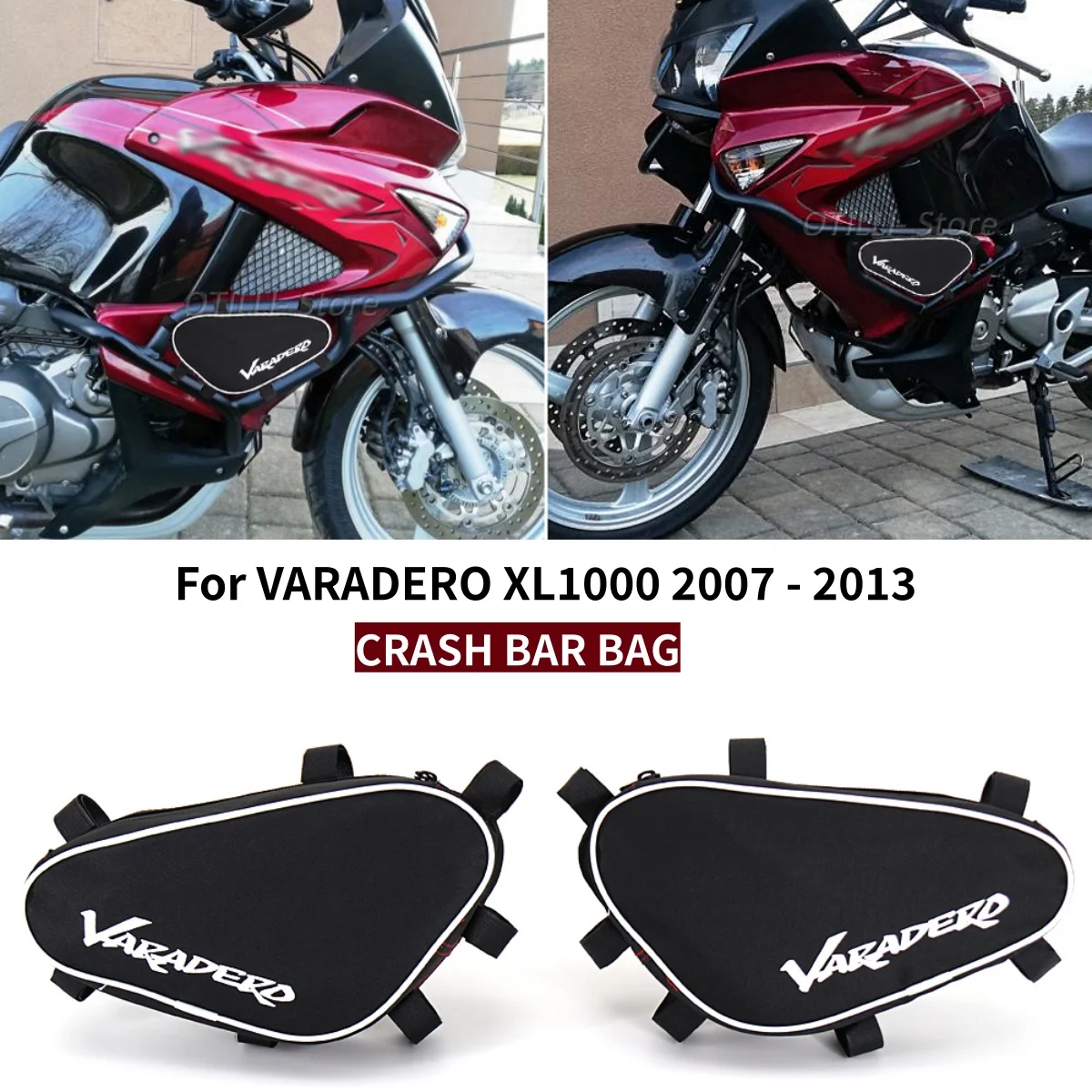 

New Motorcycle Frame Crash Bar Bag Nylon Bumper Side Bags For Honda XL 1000 Varadero XL1000 2007-2013 Repair Tool Accessory Pack