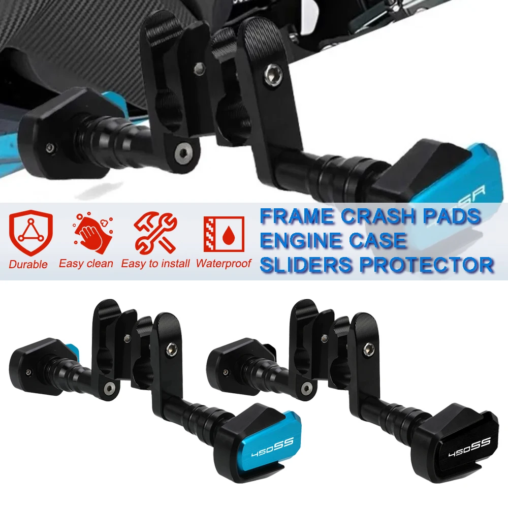 

FOR CFMOTO 450SR 450SS 2022 2023 2024 450 SR SS Engine Protection Cover Frame Sliders Crash Pad Falling Protector Guard Parts