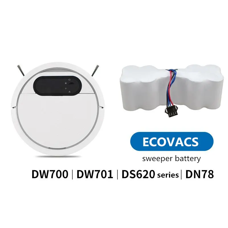 Use for ECOVACS DW700 DW701 DS620 DC78 DN78 Robot Vacuum Cleaner Battery 12V 3.0AH Sweeper Power Source